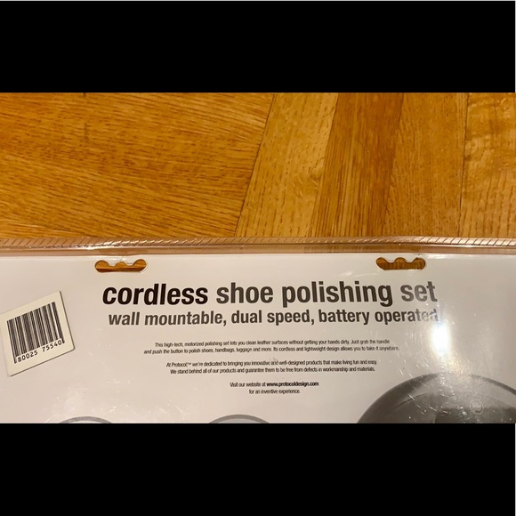 🆕NIB PROTOCOL CORDLESS SHOE POLISHING SET - Picture 5 of 8
